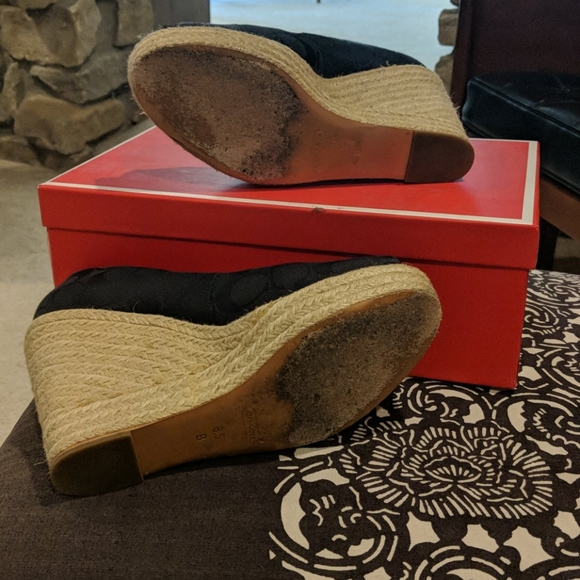 Coach wedge heels in black - Picture 2 of 5
